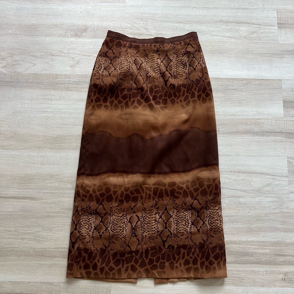 vintage animal print skirt